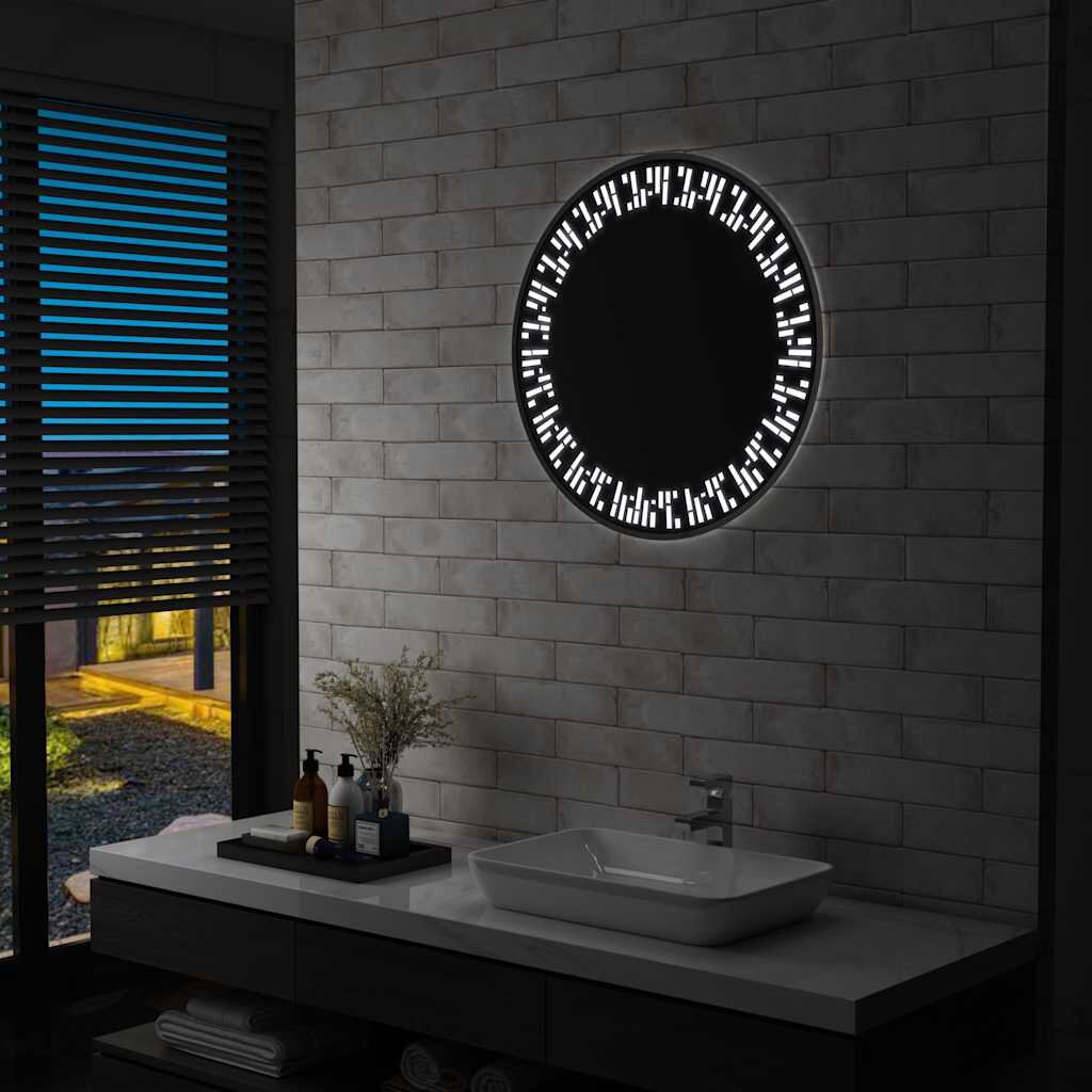 vidaXL LED огледало за баня 70 см
