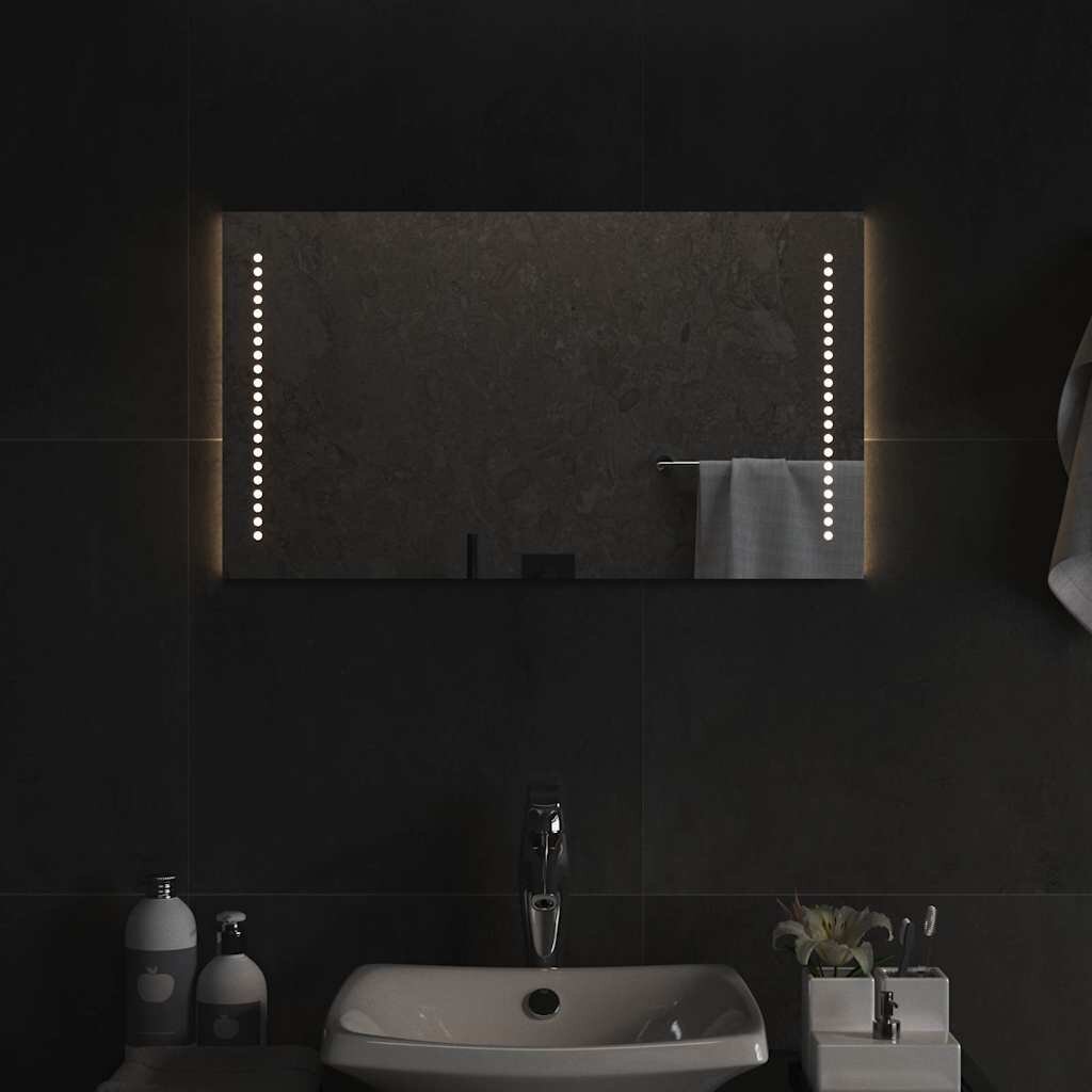 vidaXL LED огледало за баня 70x40 см
