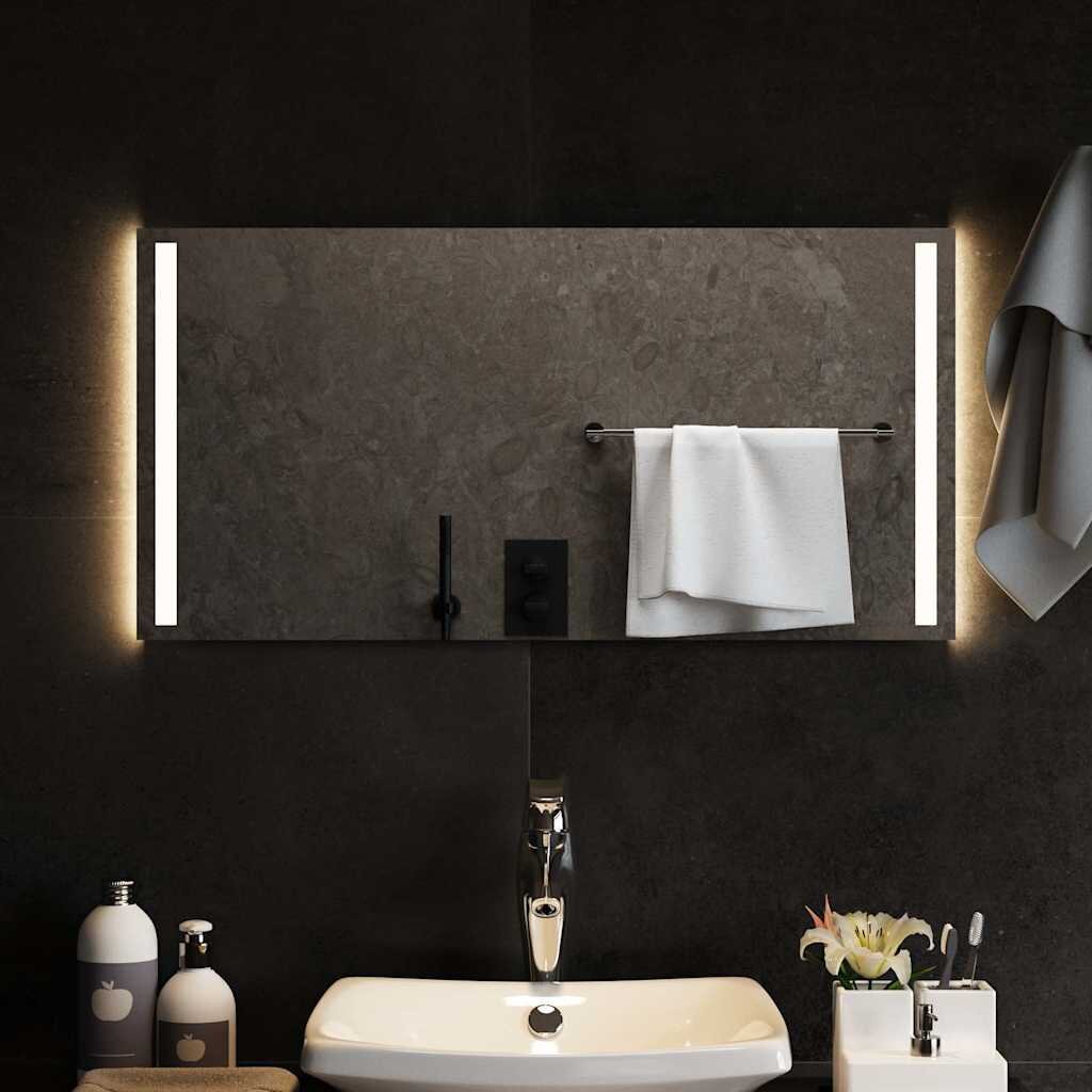 vidaXL LED огледало за баня 80x40 см