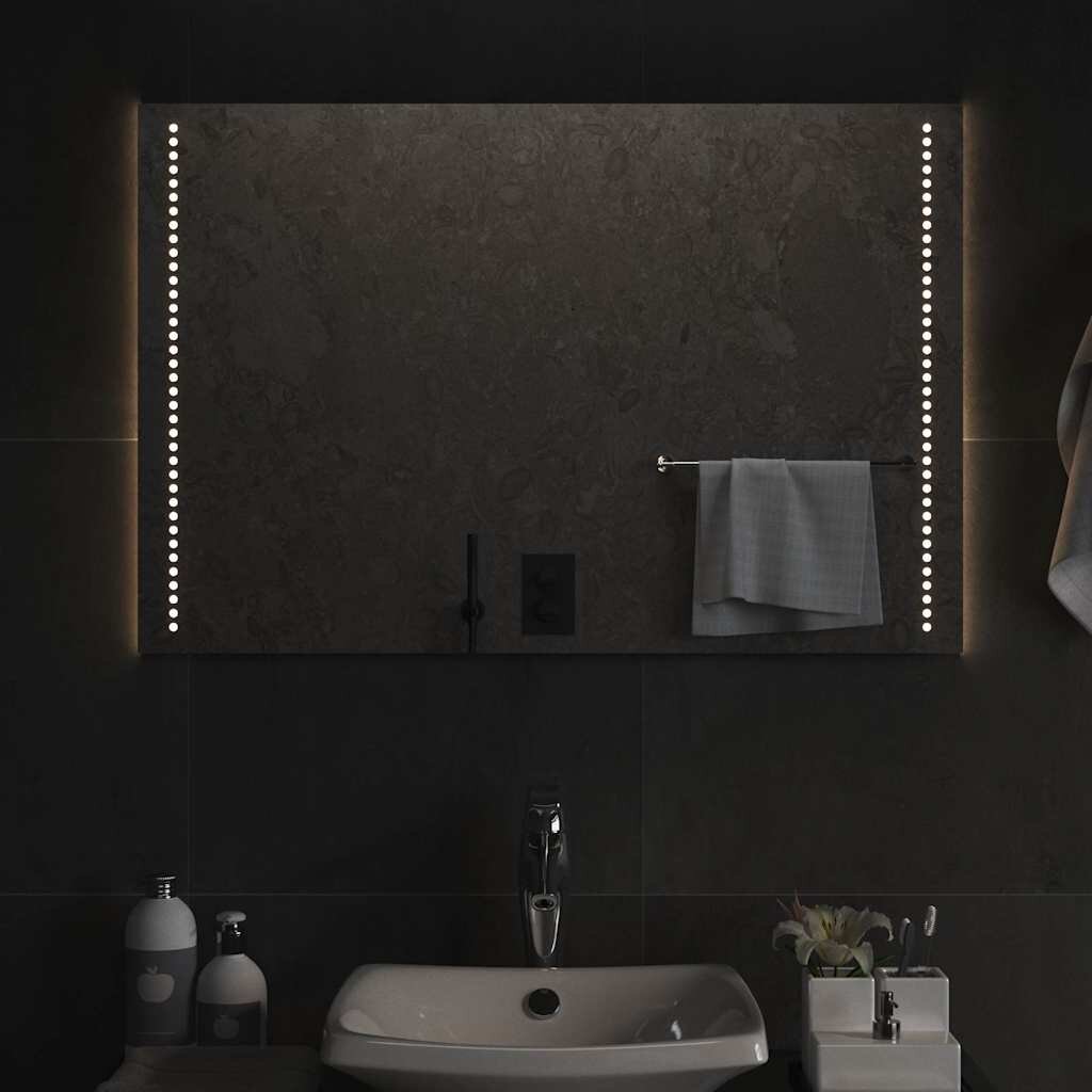 vidaXL LED огледало за баня 90x60 см