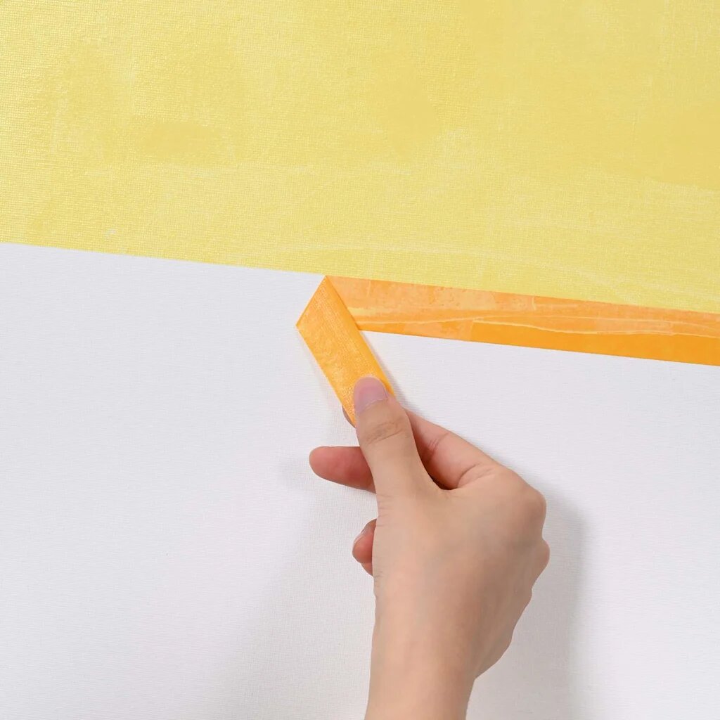 vidaXL Ленти за маскиране на художници 24 бр. Жълто 38mm x 50m Хартия