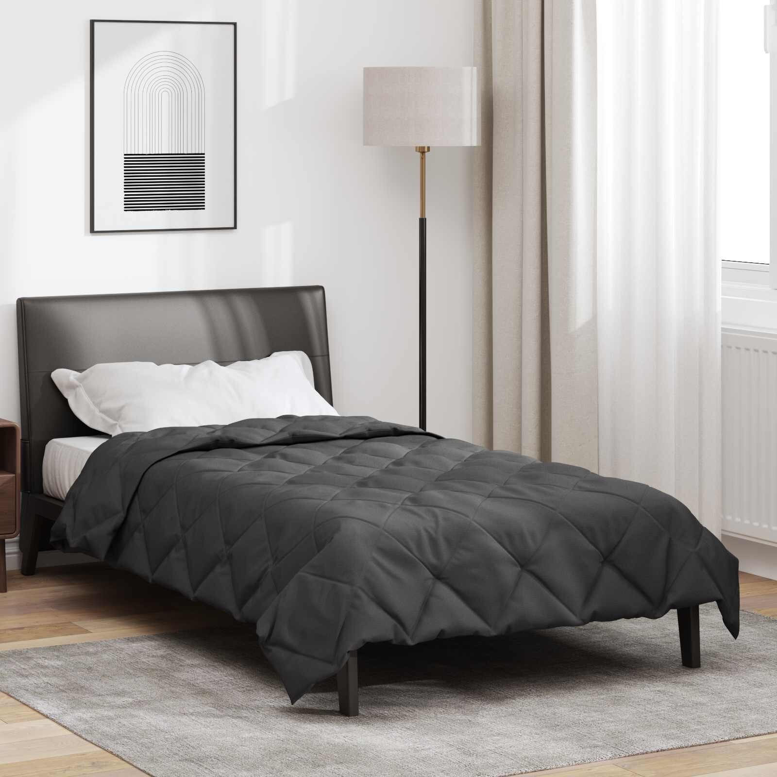 vidaXL Летен юрган 200 x 140 cm Лято 200 гсм Антрацит