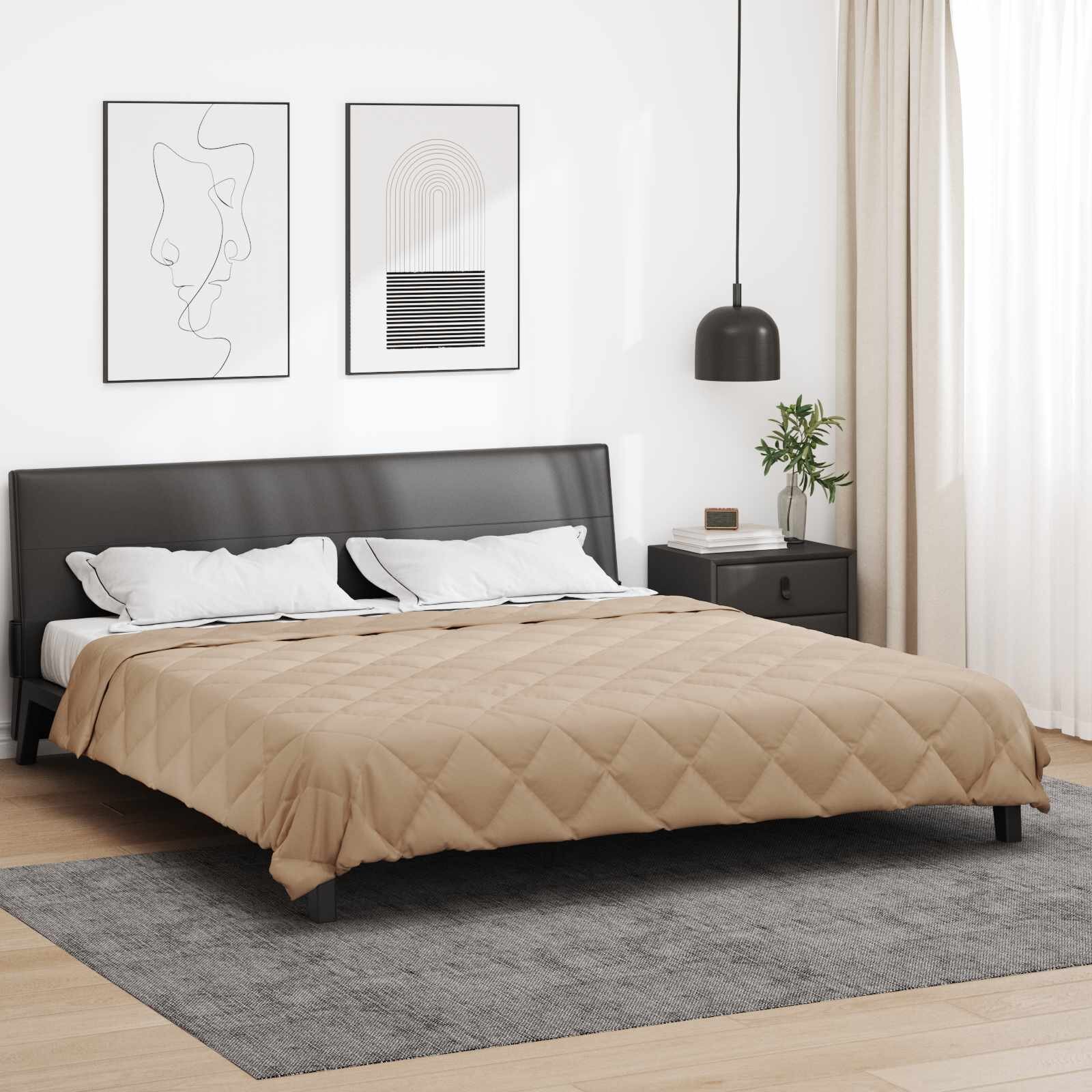 vidaXL Летен юрган 200 x 200 cm Лято 200 гсм Таупе
