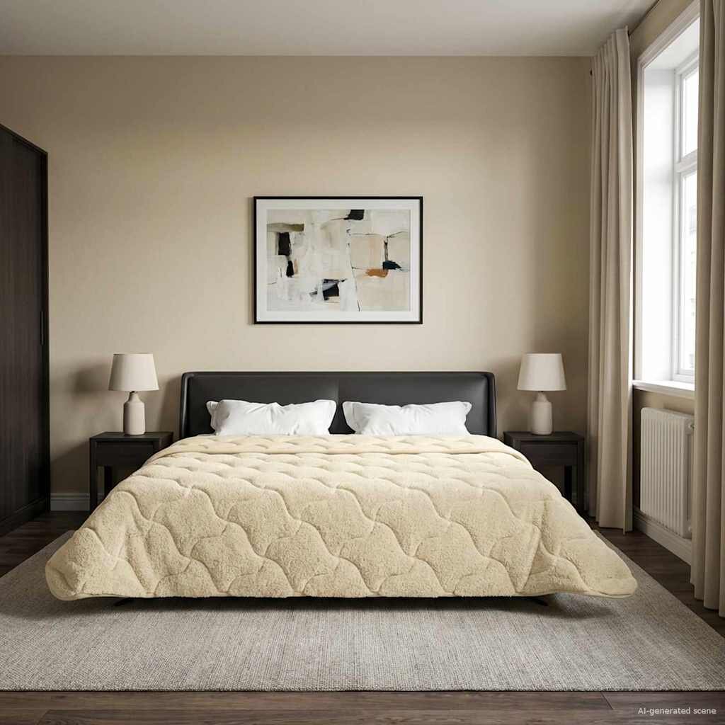 vidaXL Летен юрган 200 x 240 cm Лято Кремаво Дишащo