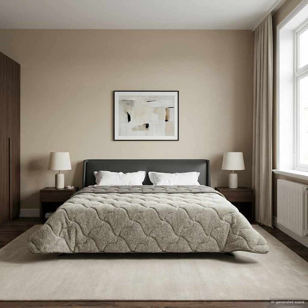 vidaXL Летен юрган 200 x 240 cm Лято Светлосиво Дишащo