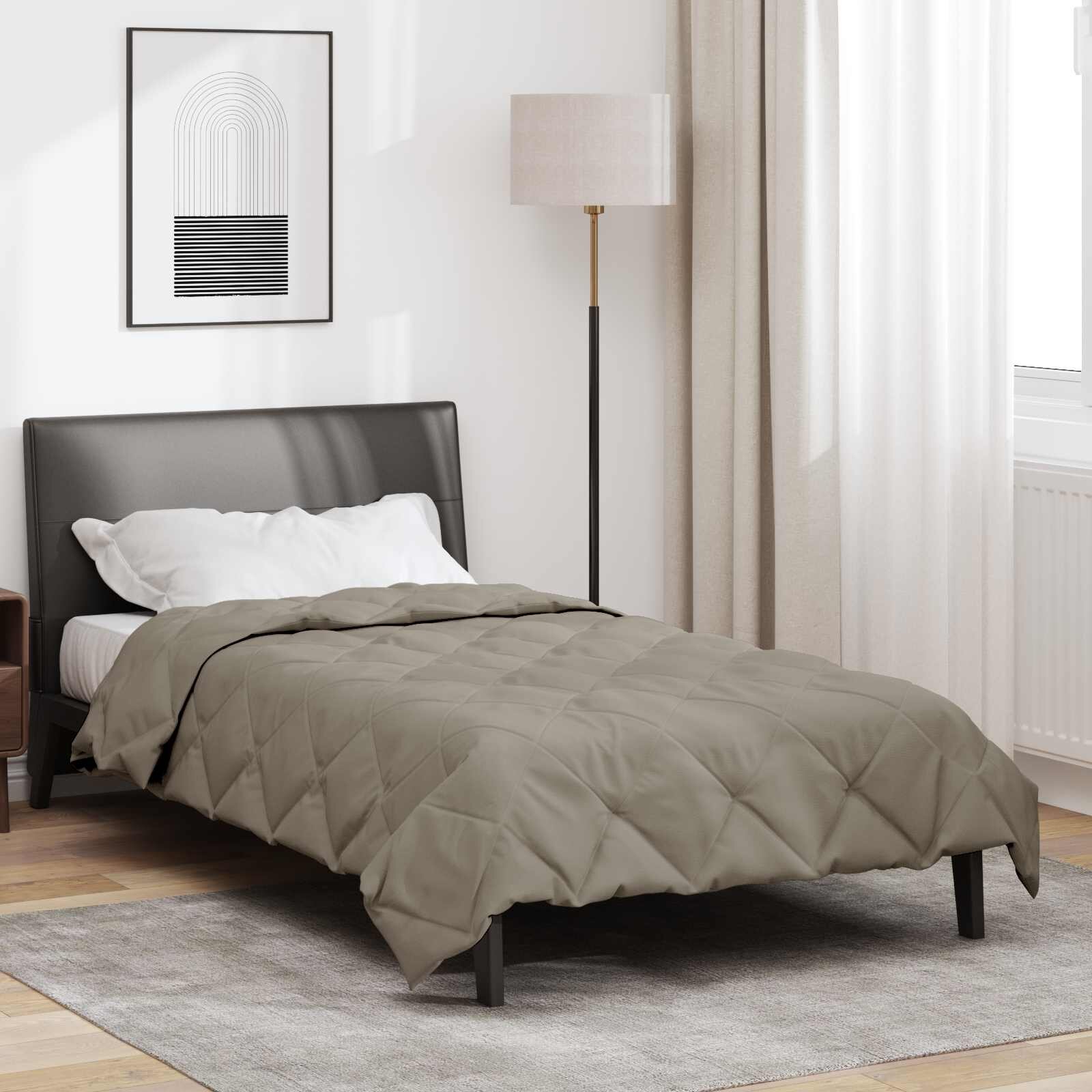 vidaXL Летен юрган 220 x 140 cm Лято 200 гсм Светлосиво