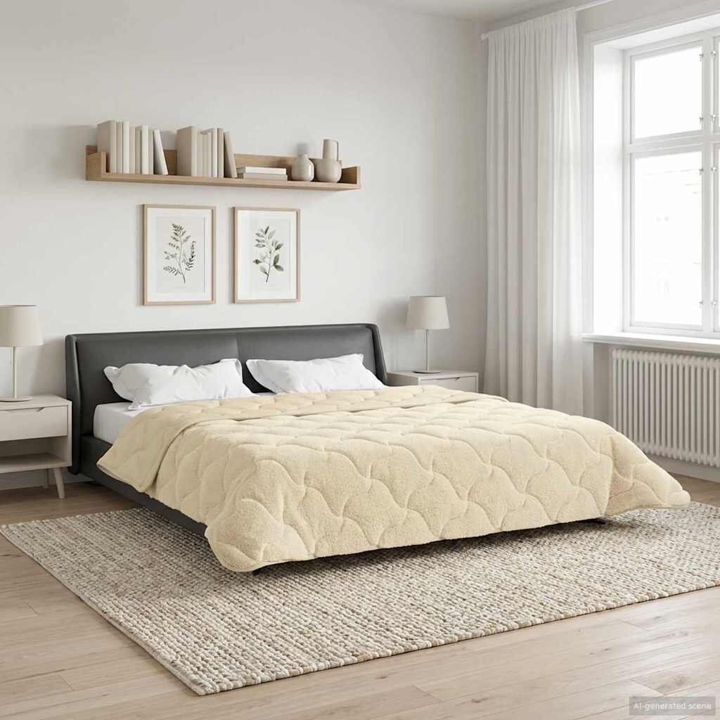vidaXL Летен юрган 220 x 240 cm Лято Кремаво Дишащo