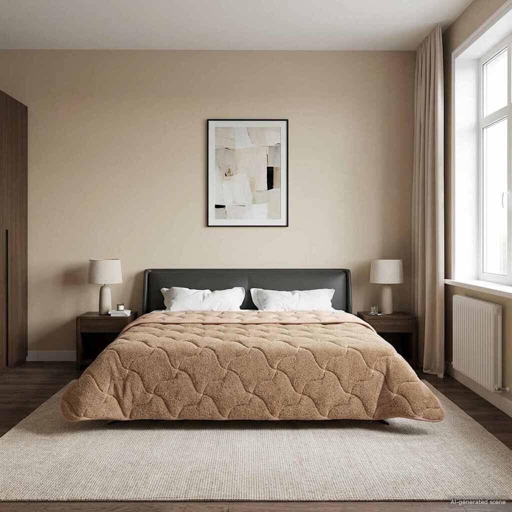vidaXL Летен юрган 220 x 260 cm Лято Таупе Дишащo