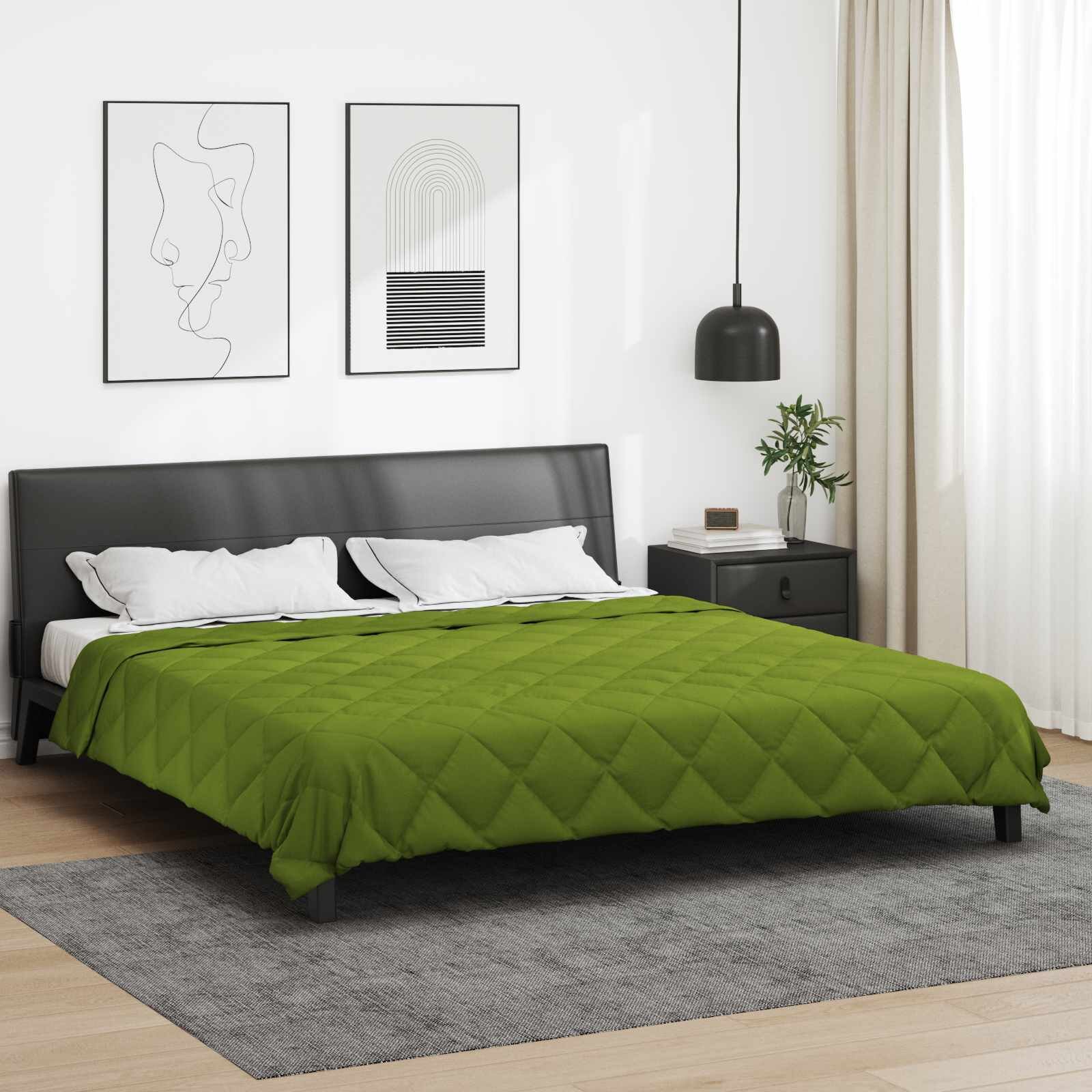 vidaXL Летен юрган 240 x 200 cm Лято 200 гсм Зелен