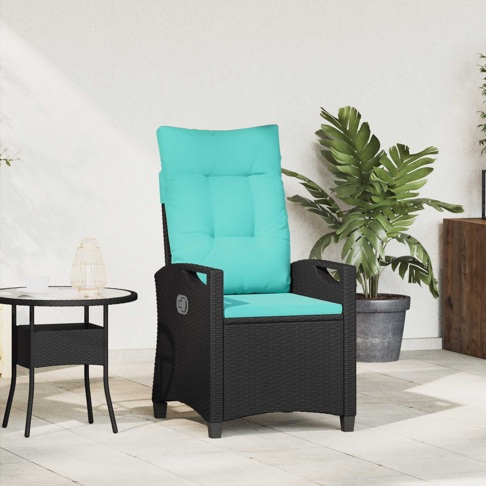 vidaXL Лежанка за градина 56 x 60 x 112 см стомана