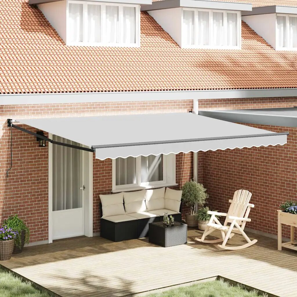 vidaXL Manual Awning Frame 45 x 3 m Антрацит Powder-Coated Aluminium