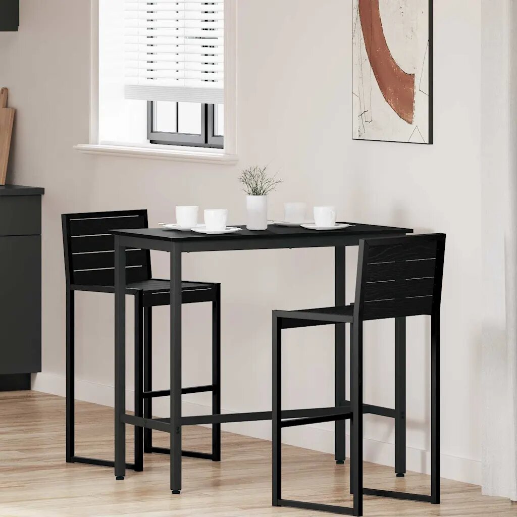 vidaXL Маса Черния дъб 100 x 50 x 905 см