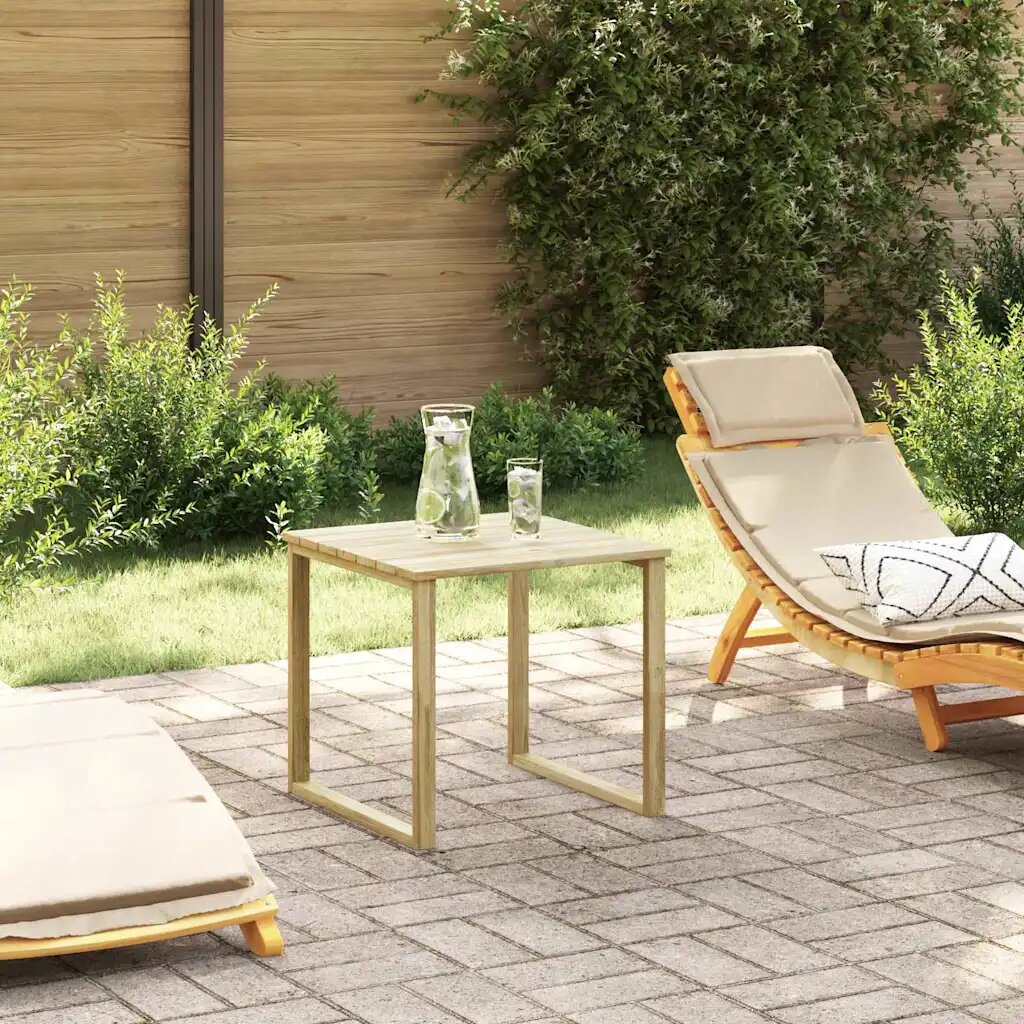 vidaXL Маса Естествен 505 x 50 x 46 см Импрегнирано борово дърво