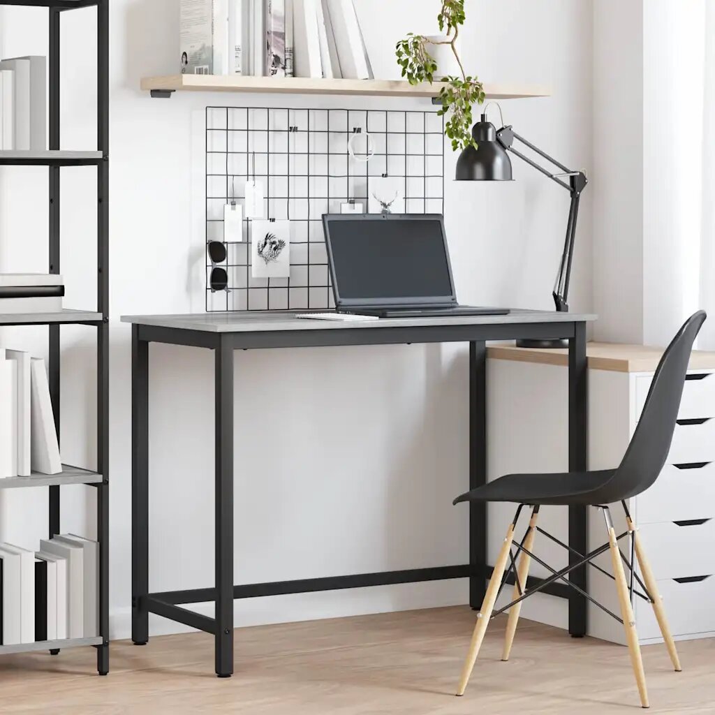 vidaXL Маса Сив Сонома 80 x 50 x 765 см Инженерна дървесина и стомана