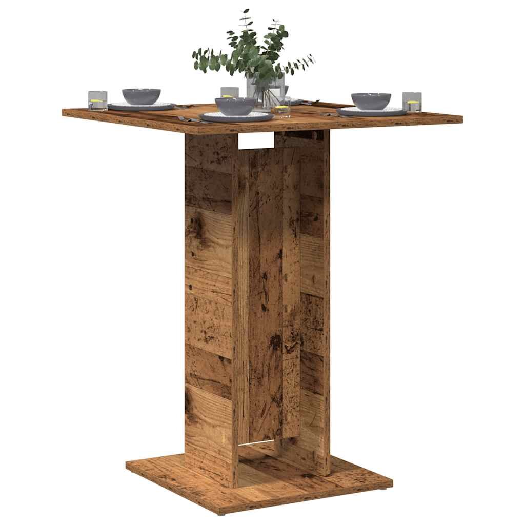 vidaXL Маса за бистро от старо дърво 60x60x75 cm Инженерна дървесина