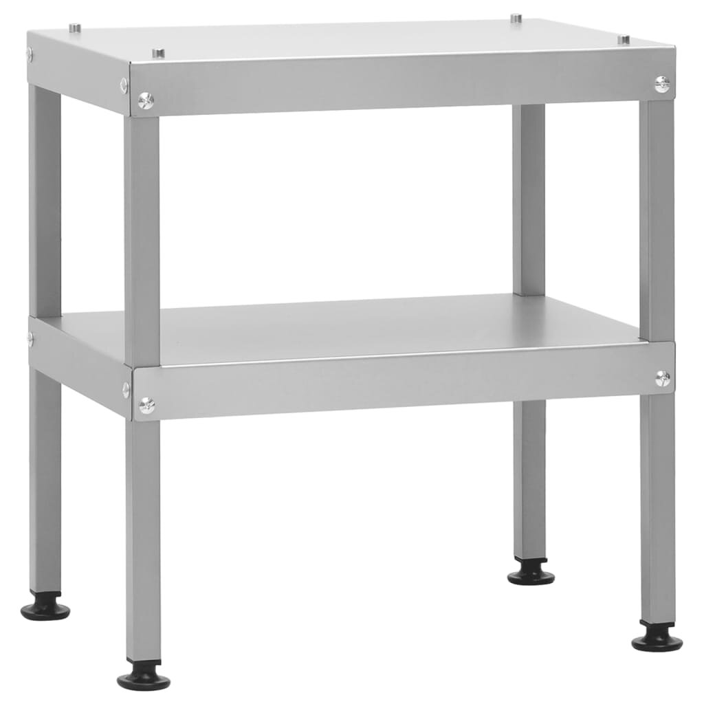vidaXL Маса за фурна опушвач 40x28x445 см поцинкована стомана