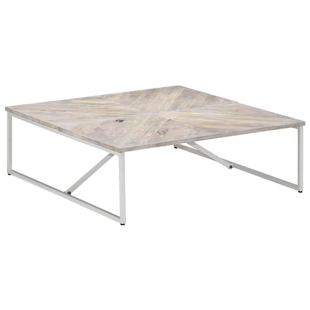 vidaXL Маса за кафе 110x110x36 см мангово дърво масив