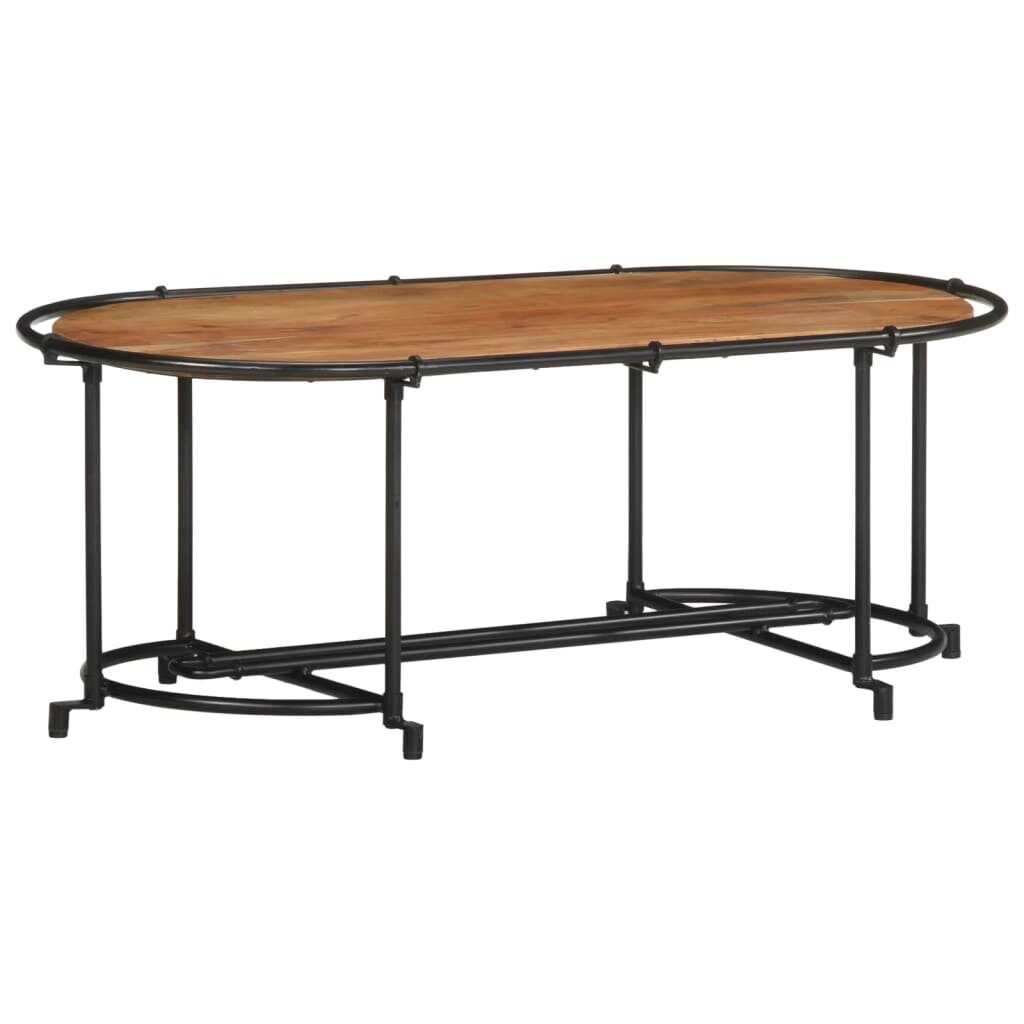vidaXL Маса за кафе 110x55x40 см акация масив