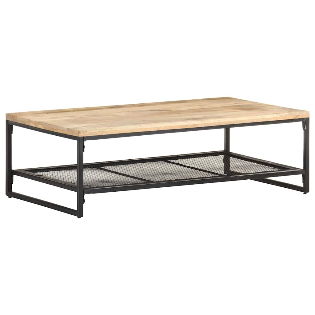 vidaXL Маса за кафе 110x60x35 см мангово дърво масив