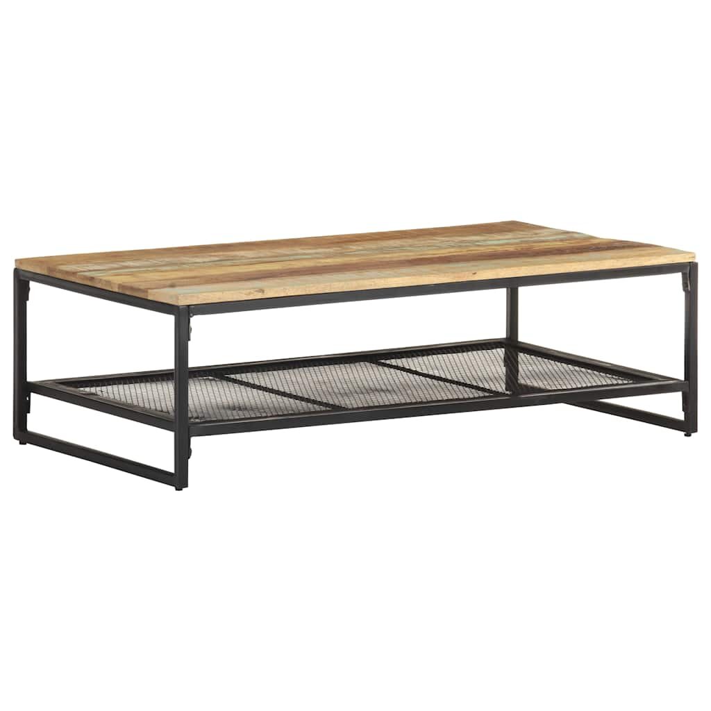 vidaXL Маса за кафе 110x60x35 см регенерирано дърво масив