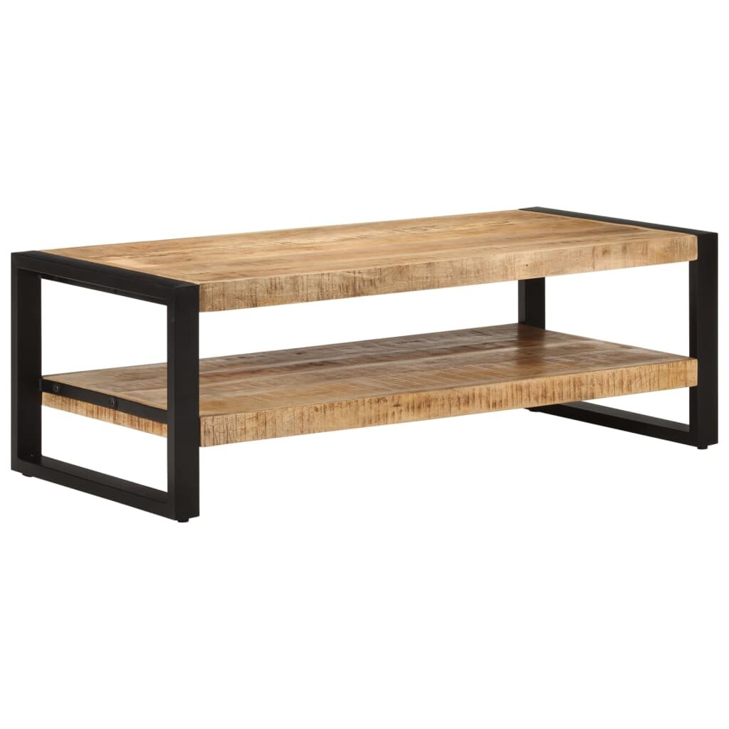 vidaXL Маса за кафе 120x55x40 см масивно мангово дърво