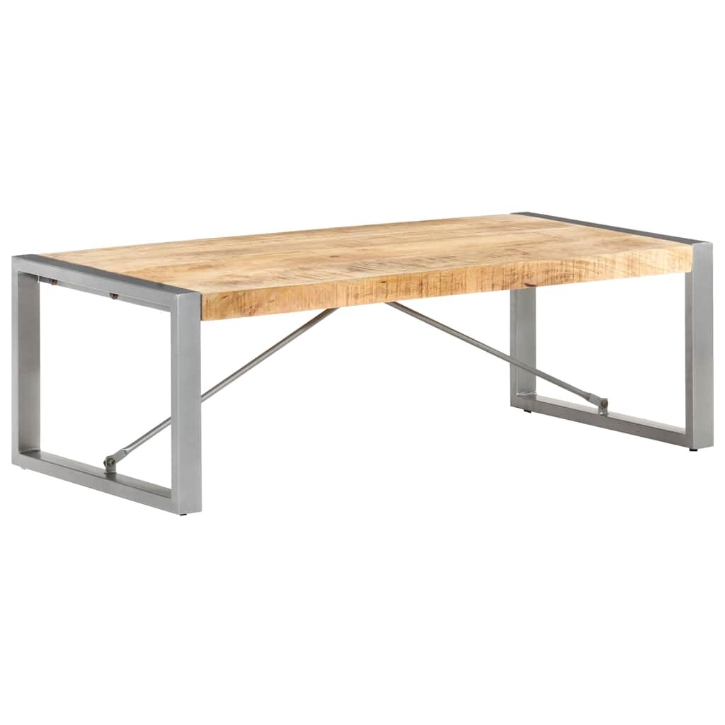 vidaXL Маса за кафе 120x60x40 см грубо мангово дърво