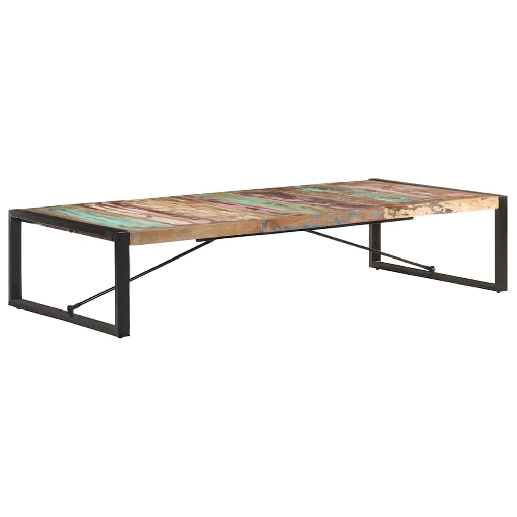 vidaXL Маса за кафе 180x90x40 см регенерирано дърво масив