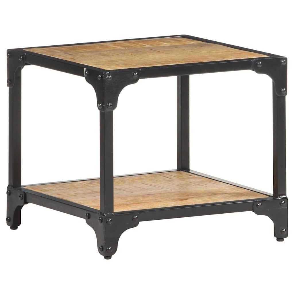 vidaXL Маса за кафе 40x40x36 см грубо мангово дърво масив
