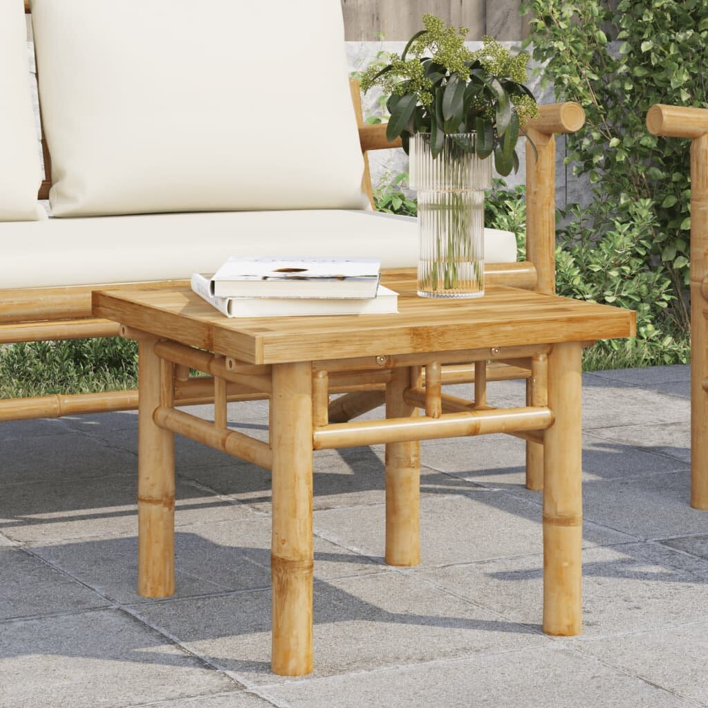 vidaXL Маса за кафе 45x45x35 см бамбук