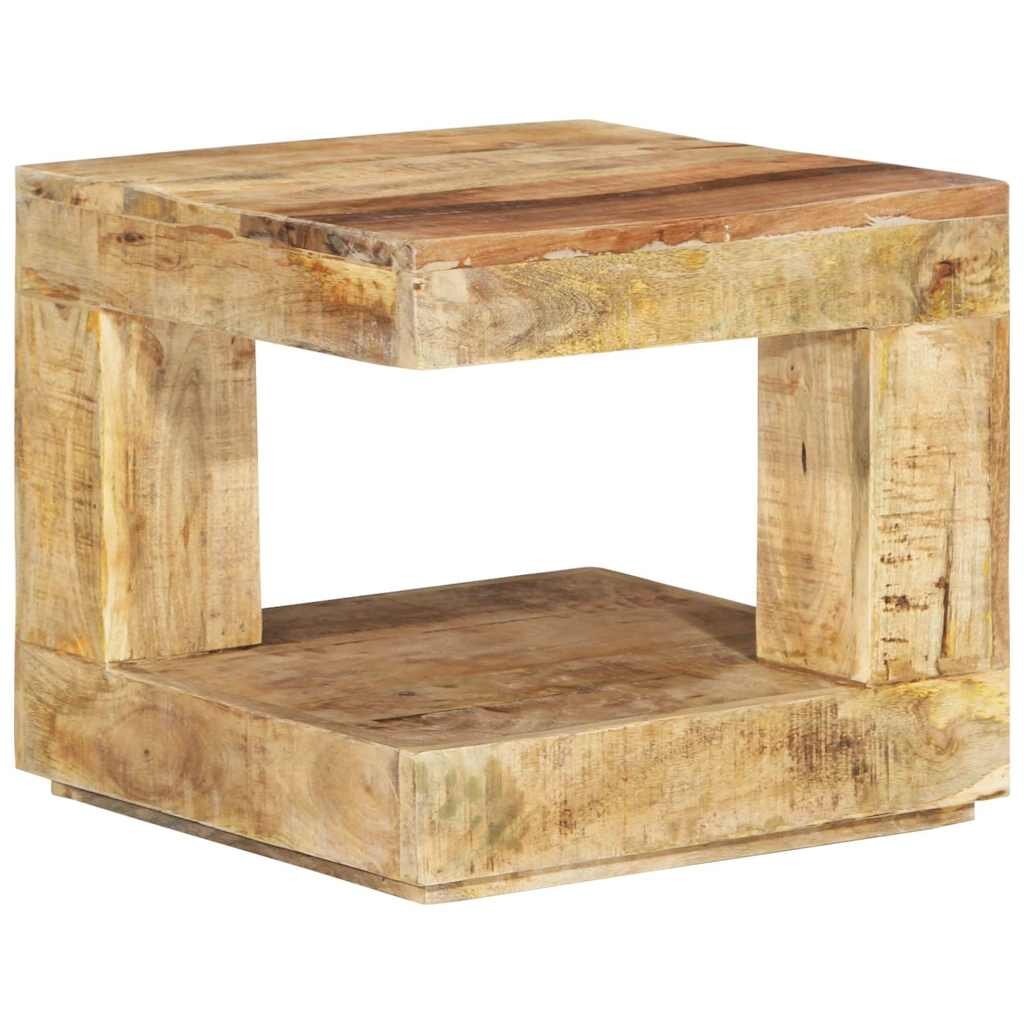 vidaXL Маса за кафе 45x45x40 см масивно мангово дърво