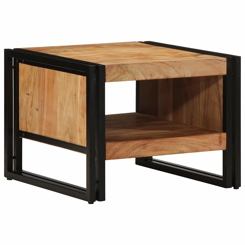 vidaXL Маса за кафе 50x50x38 см акация масив