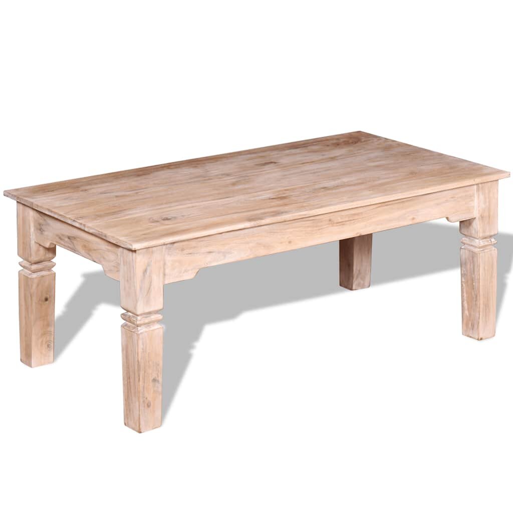 vidaXL Маса за кафе акациева дървесина 110x60x45 cм