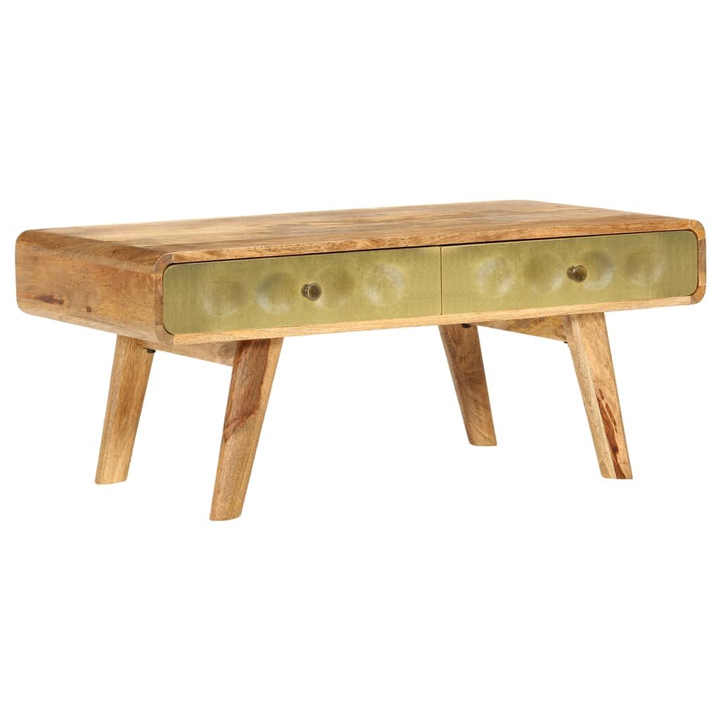 vidaXL Маса за кафе мангово дърво масив 90x50x40 cм