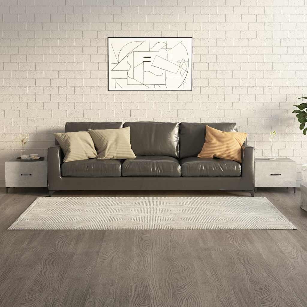 vidaXL Маса за кафе с метални крака 2 бр Бетонно сиво 50x50x40 см