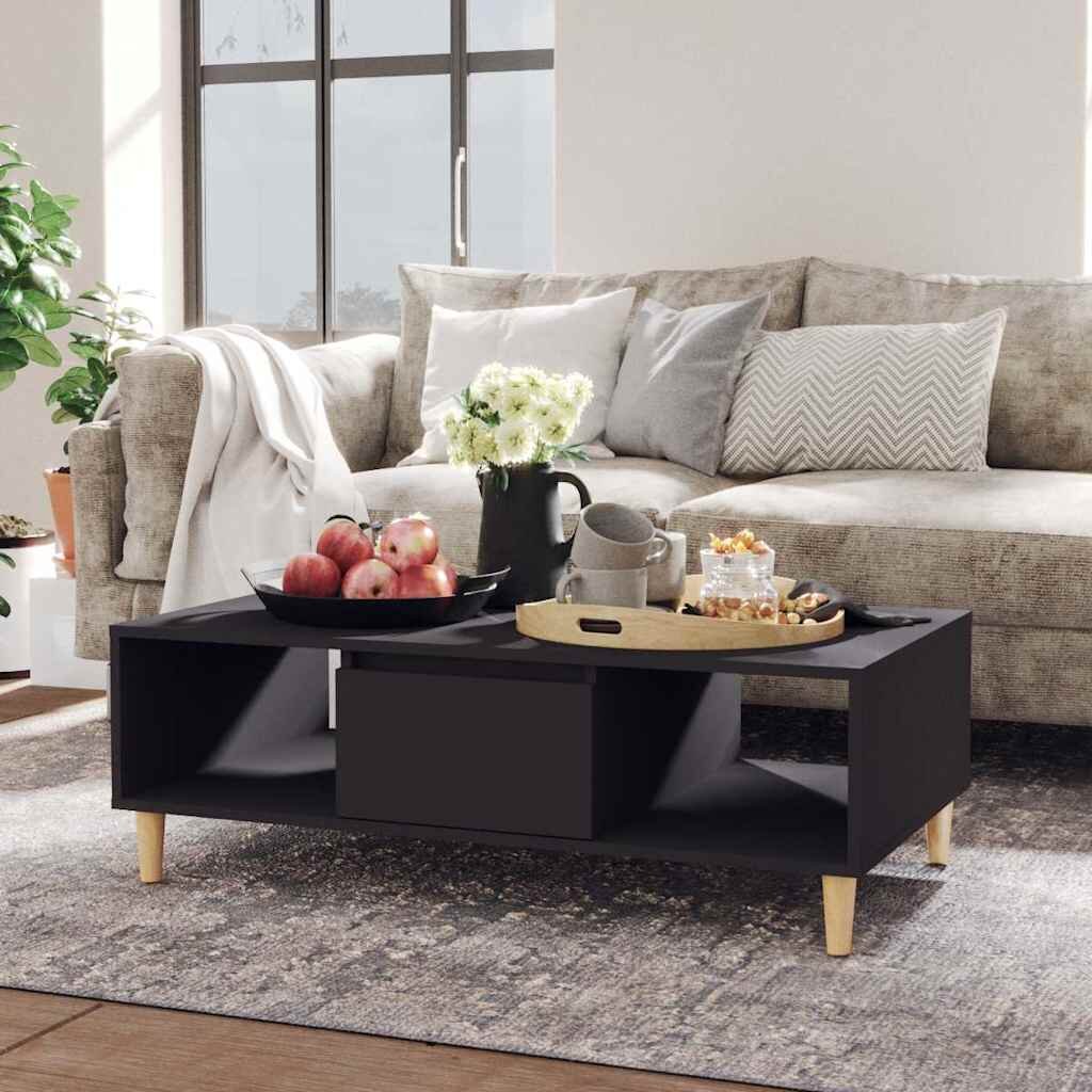 vidaXL Маса за кафе сива 1035x60x35 см инженерно дърво