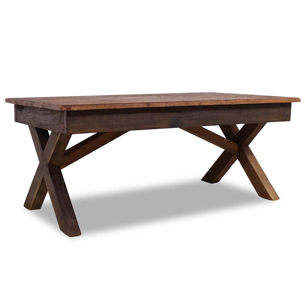 vidaXL Маса за кафе смесена регенерирана дървесина 110x60x45 cм