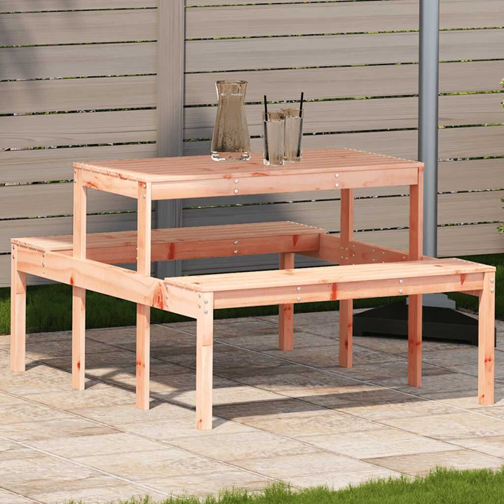 vidaXL Маса за пикник 110x134x75 см дугласко дърво масив