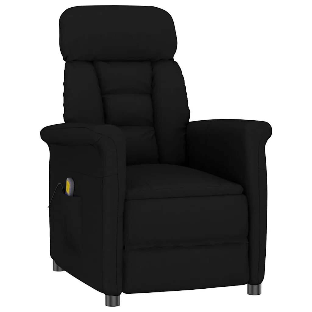 vidaXL Масажен стол Черно 96.5 x 70.5 x 95 см Микрофибър