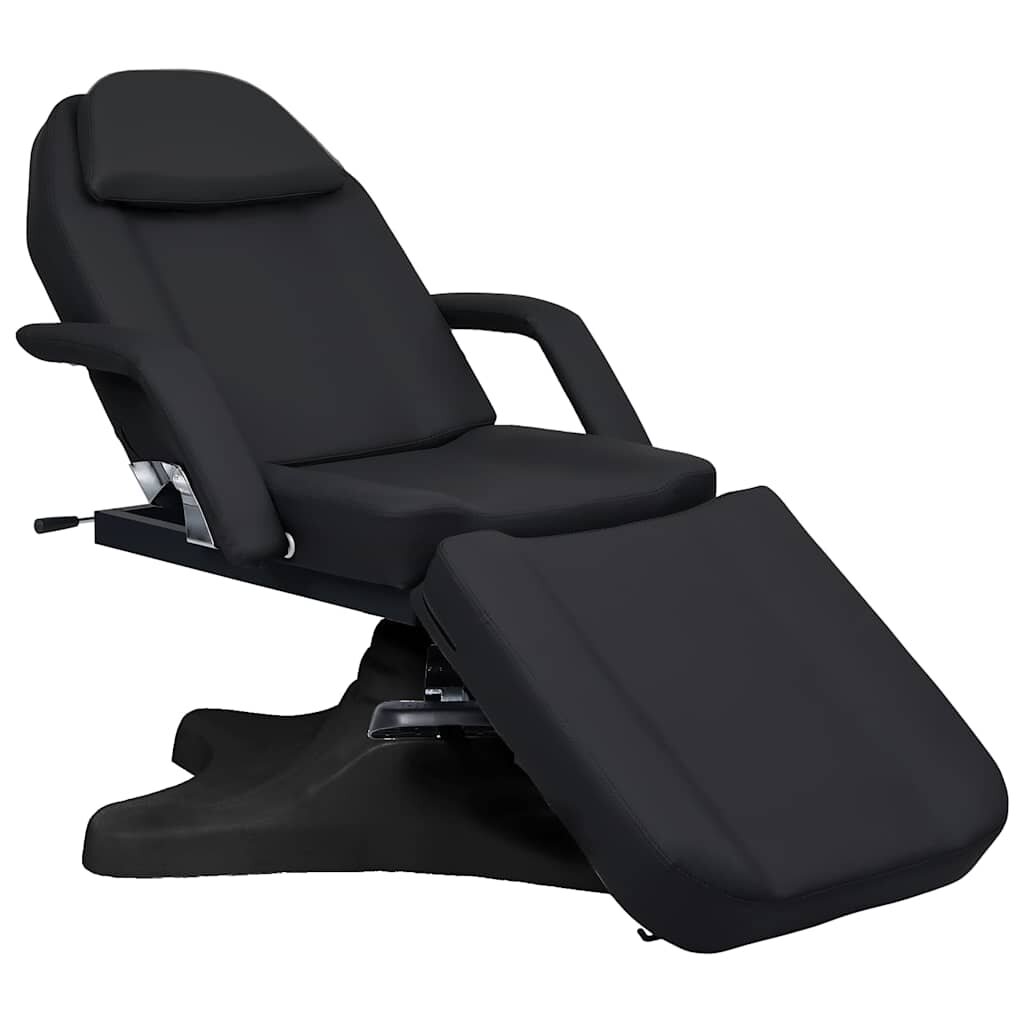vidaXL Масажна кушетка черна 180x62x(865-118) см