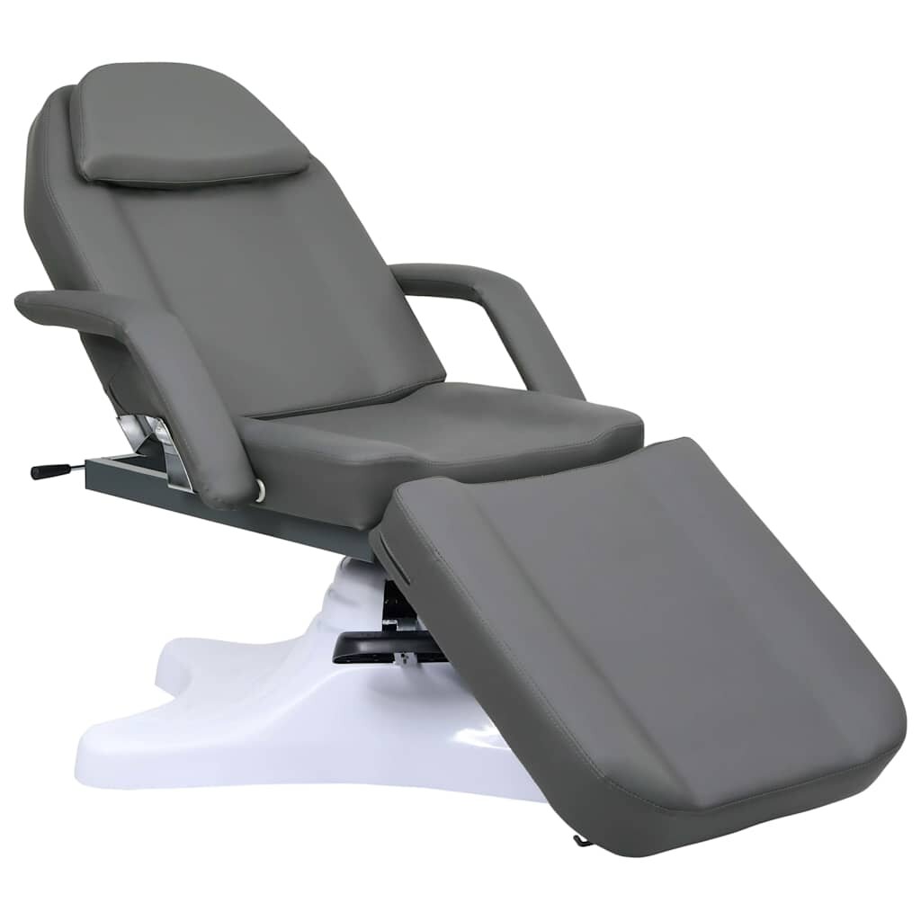 vidaXL Масажна кушетка сива 180x62x(865-118) см