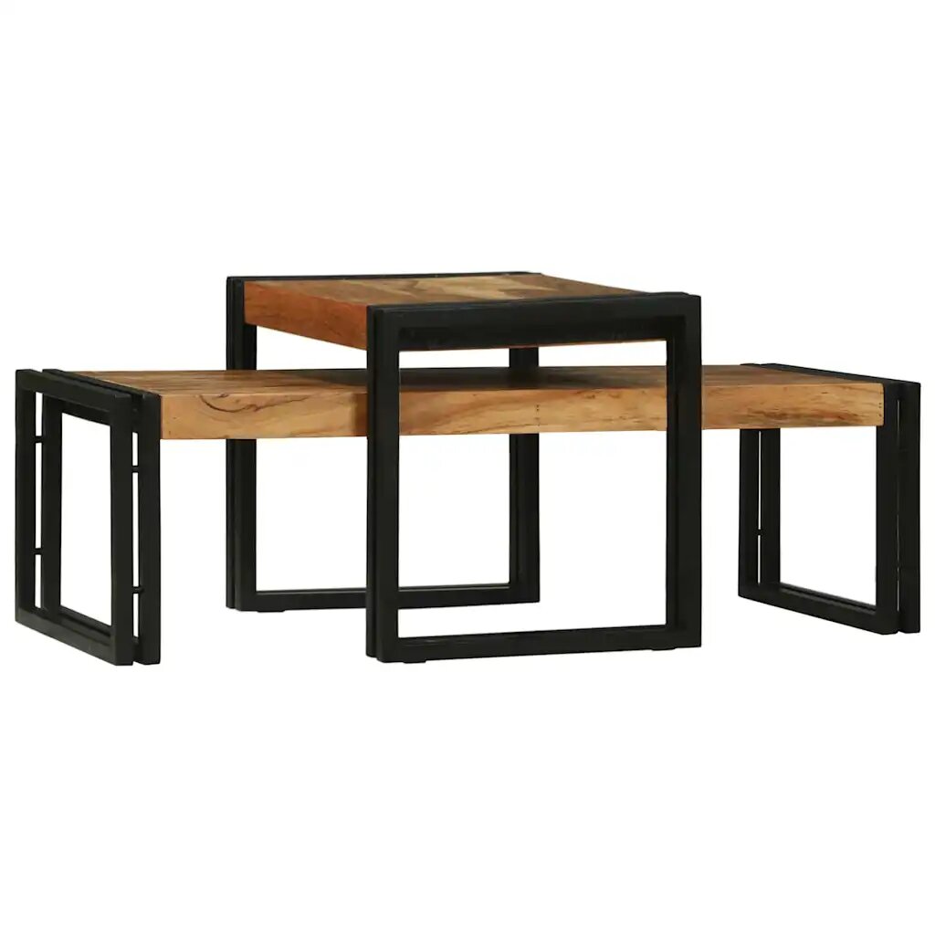 vidaXL Масичка за кафе 2 бр. Кафяво 48 x 40 x 40 см