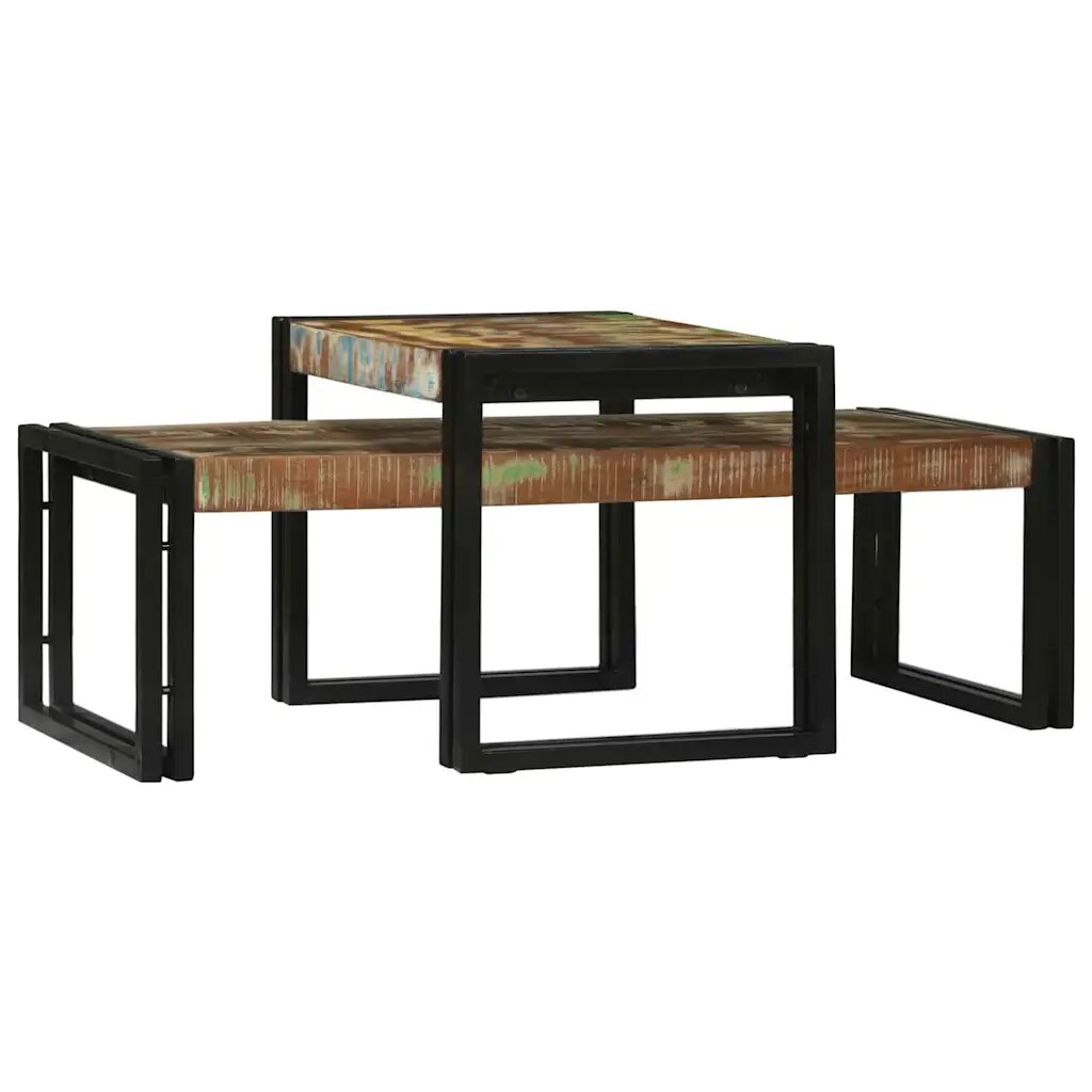 vidaXL Масичка за кафе 2 бр. Многоцветен 48 x 40 x 40 см