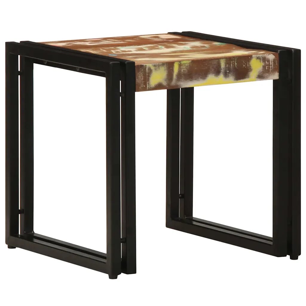 vidaXL Масичка за кафе 40 x 40 x 38 cm Солидно възстановено дърво