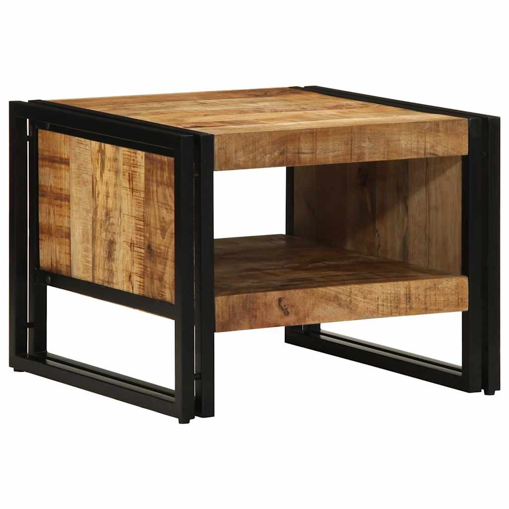 vidaXL Масичка за кафе 50x50x38 cm Масивна груба дървесина Манго