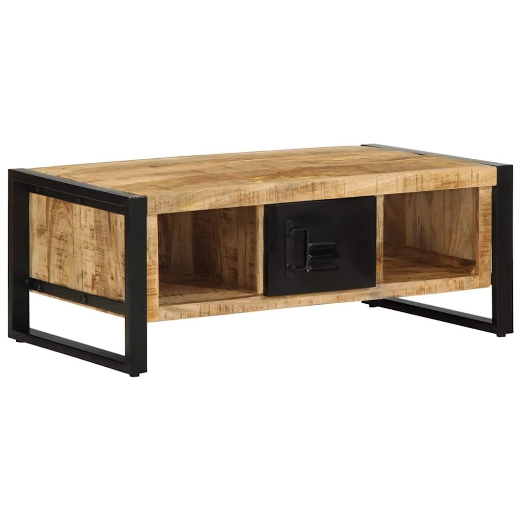 vidaXL Масичка за кафе 90x50x36 cm Масивна груба дървесина Манго
