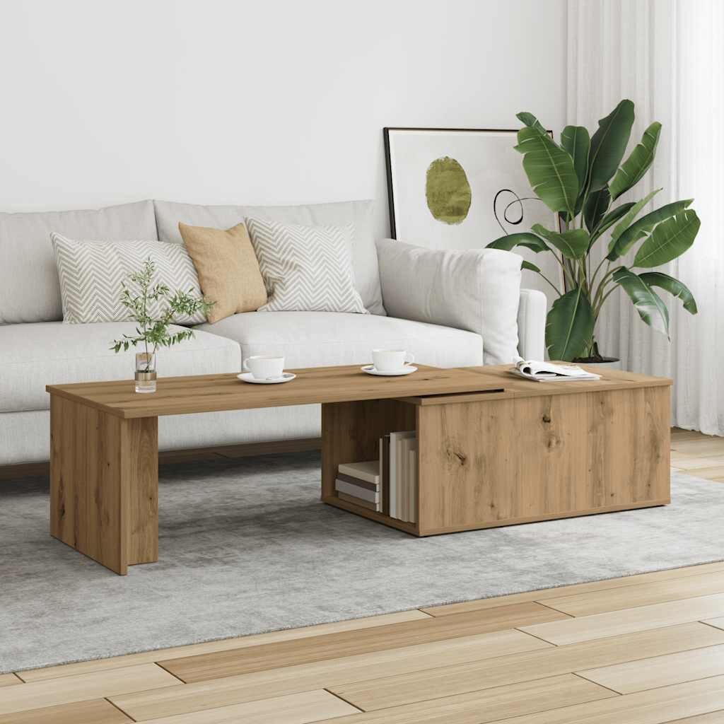 vidaXL Масичка за кафе Artisan Oak 150x50x35 cm Инженерна дървесина