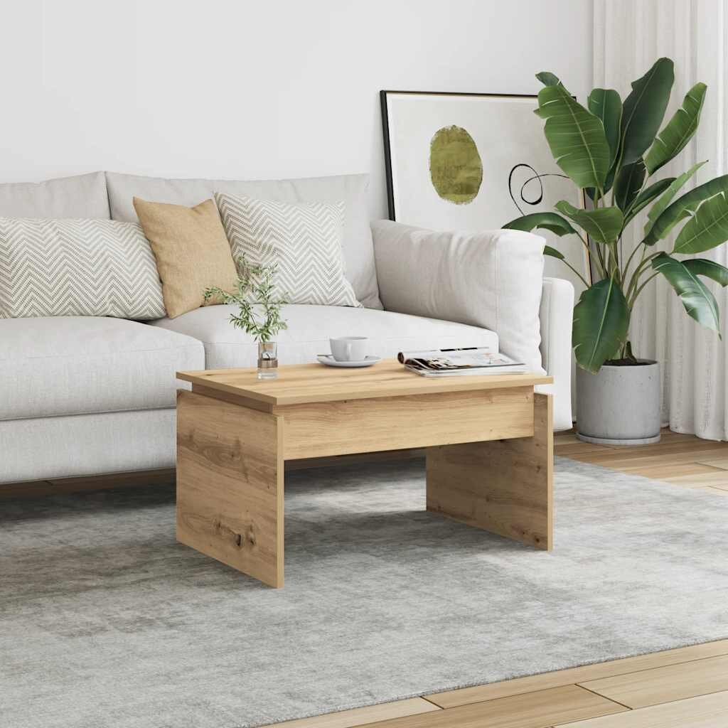 vidaXL Масичка за кафе Artisan Oak 68x50x38 cm Инженерна дървесина
