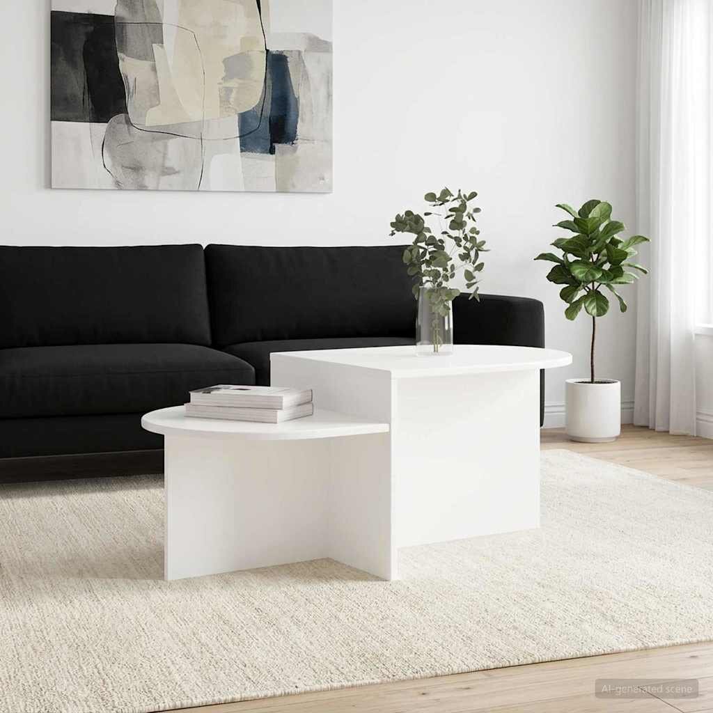 vidaXL Масичка за кафе Бяло 100 x 50 x 40 cm Инженерна дървесина