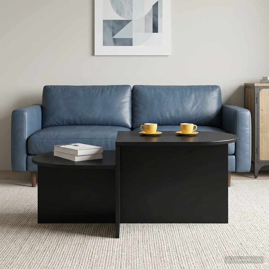vidaXL Масичка за кафе Черен дъб 100 x 50 x 40 cm Инженерна дървесина