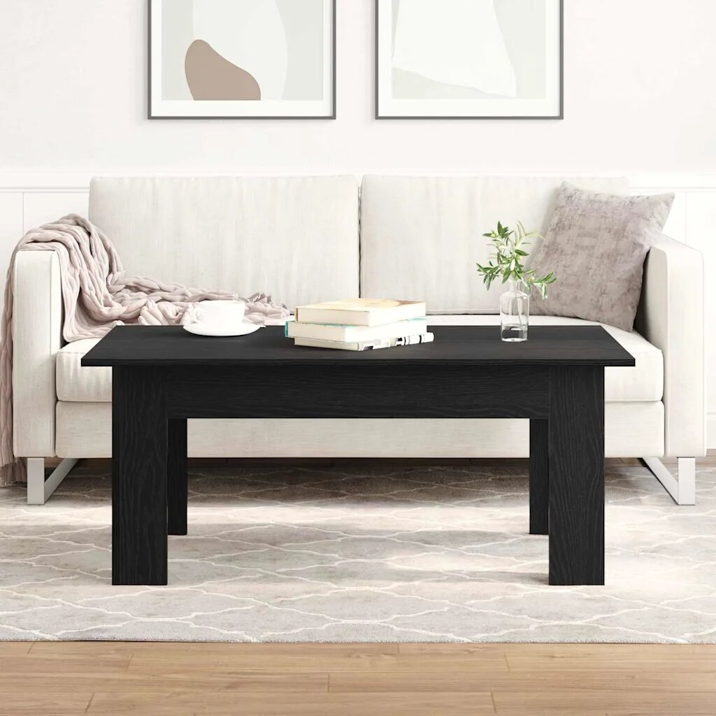 vidaXL Масичка за кафе Черния дъб 100 x 60 x 42 cm Инженерна дървесина